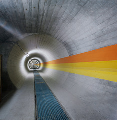 It shows the new tunnel on the Jungfraujoch.